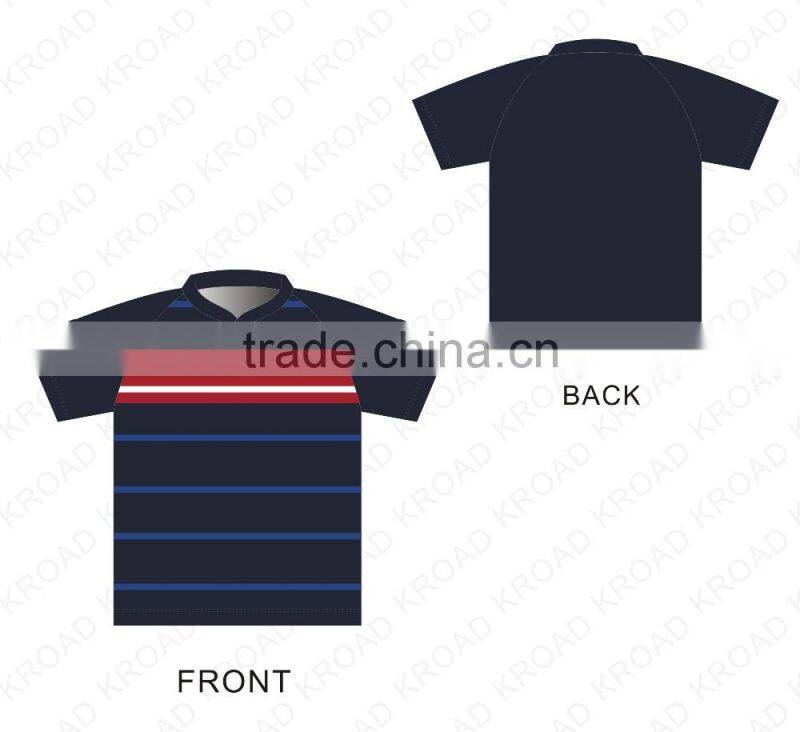Quick dry rugby shirts, sublimation made rugby uniform