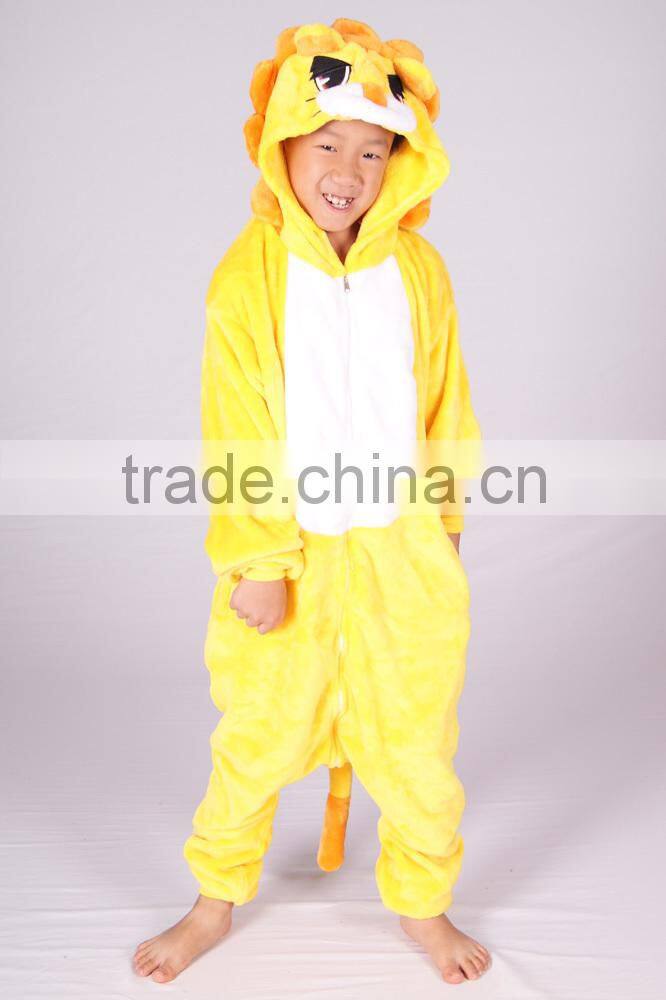 winter sport footless lion pajamas with drop seat family onesie