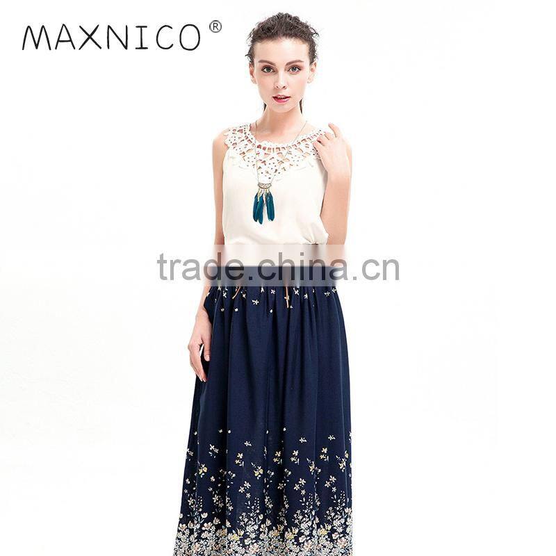 Maxnegio new fashion beach women back neck designs lady blouse & top