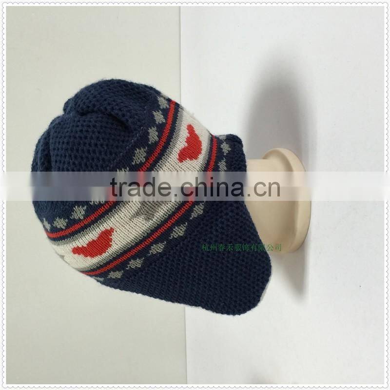 100%cotton or acrylic lovely & fashioncute knitted kids hats