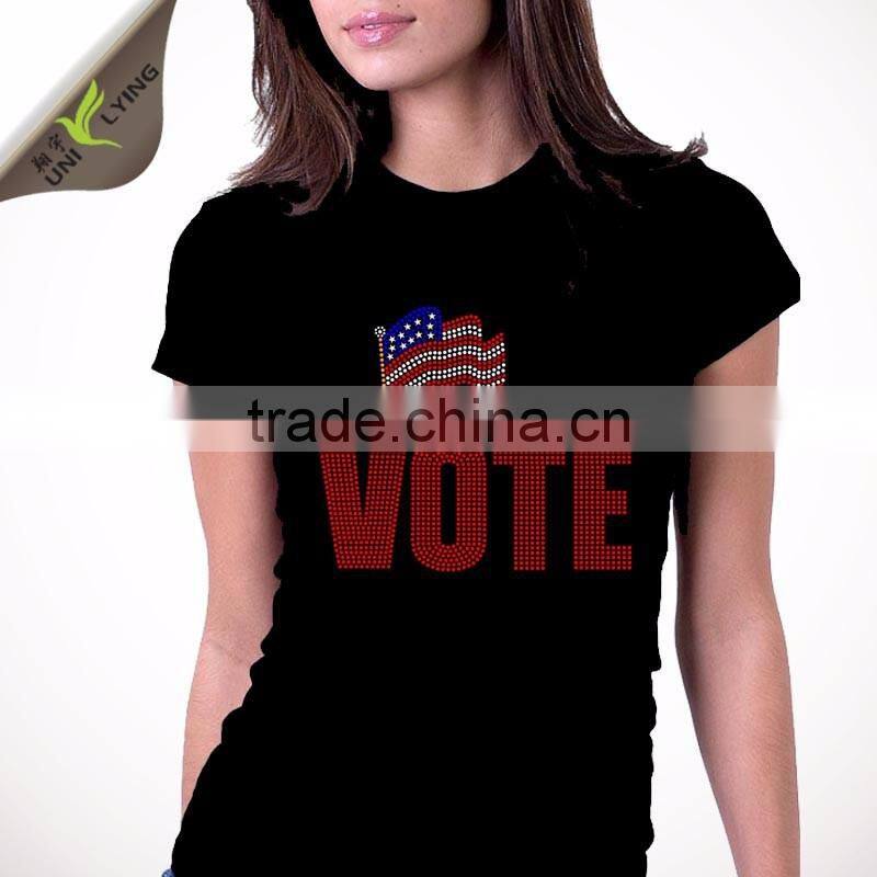 Wholesale Rhinestone Transfer For Tank Top Custom Love Pattern hotfix Strass Design