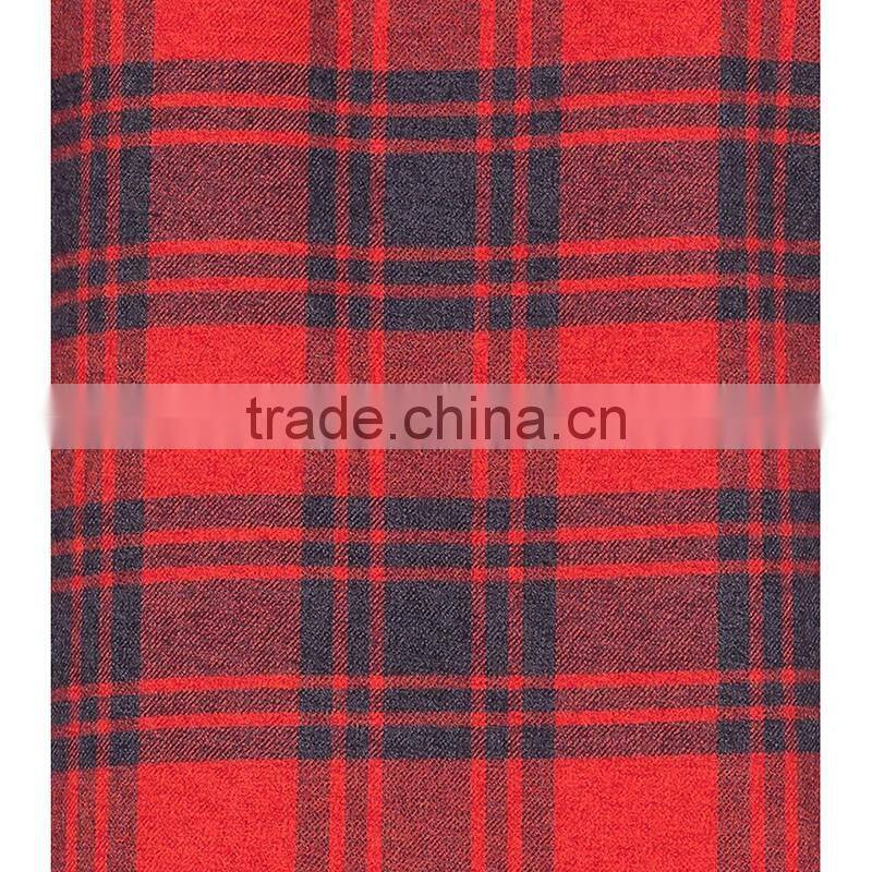 2016 fashion long sleeve slim fit breathable casual shirts red flannel mens check shirts