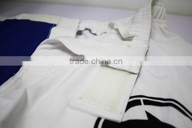 BLUE AND WHITE PRINTED MMA SHORTS WITH HIGH QUALITY AND FASHION DESIGN