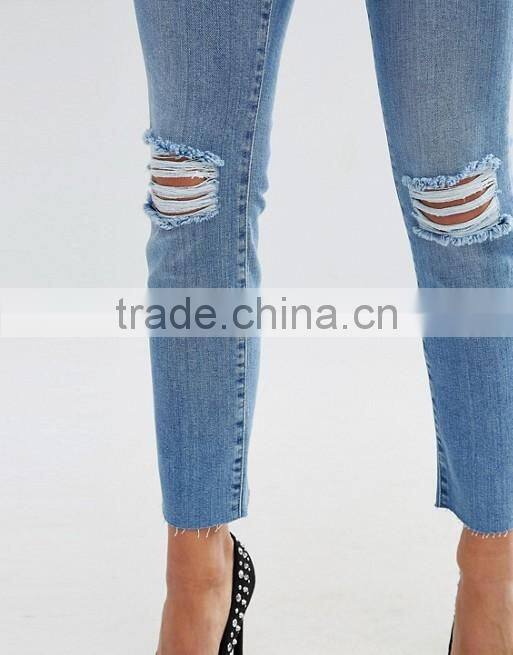 women jeans trousers new fashion ripped jeans pants for women