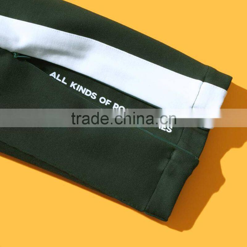 2017 fashion women fitness joggers track pants with embroidery logo