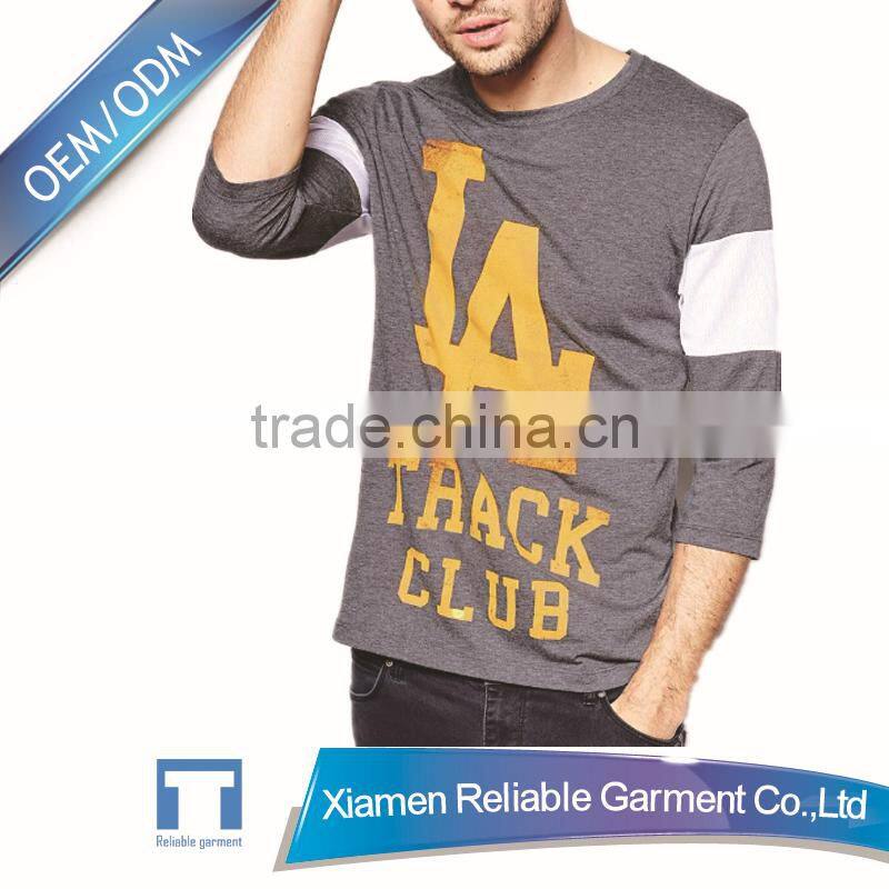 clothing for men 2016 custom design long sleeve t-shirt for men china supplier