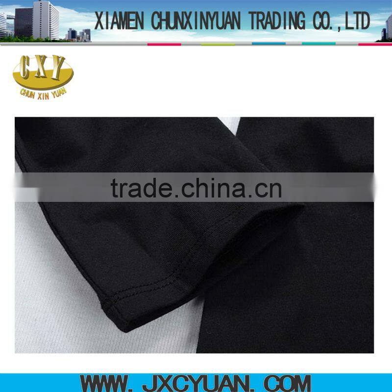 black ladies v-neck t shirt long sleeve