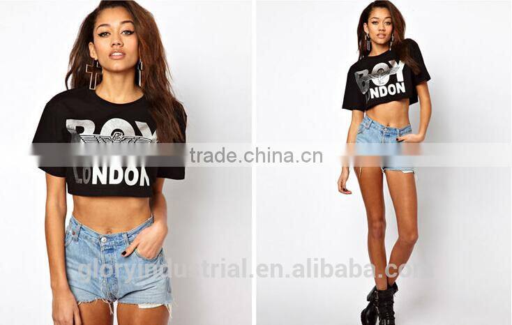 2015 wholesale design your own brand new printing short t shirt