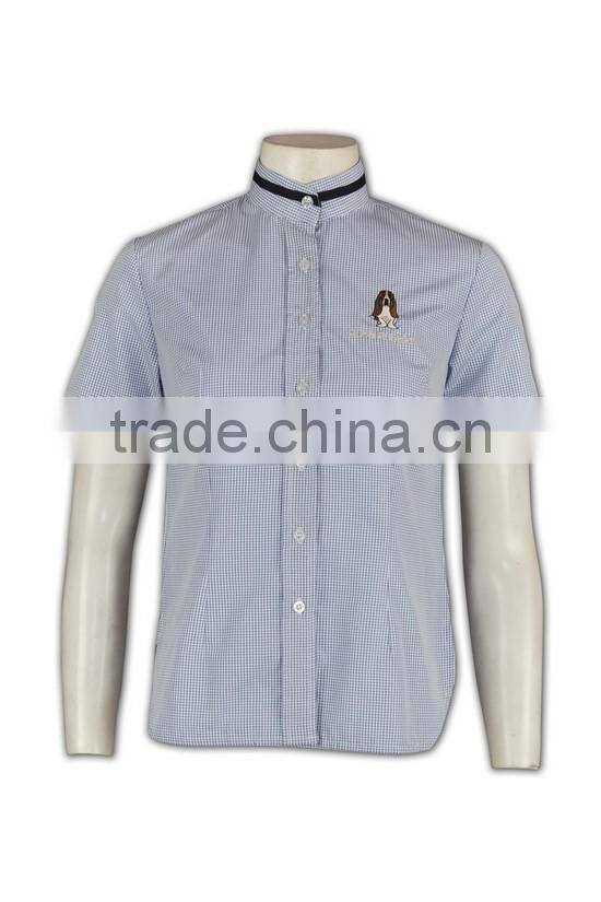 100% Cotton Design china made short sleeve ladies formal checks shirts designs