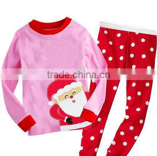 Beautiful sets for girls Christmas fashion pattern new design pattern new design cheap pajamas set