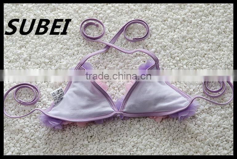 2016 new Korean children swimwear girls swimwear bikini swimsuit baby baby with a waterproof cap