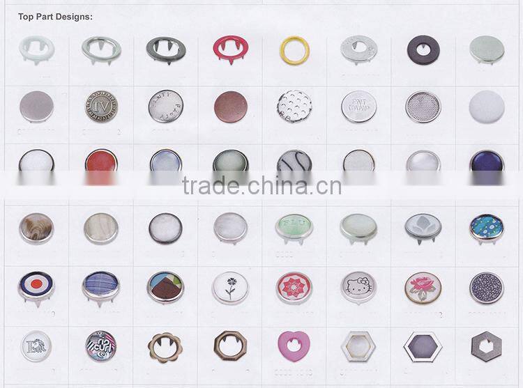 Factory Sale Custom Spring Button Rhinestone Snap Button For Garment