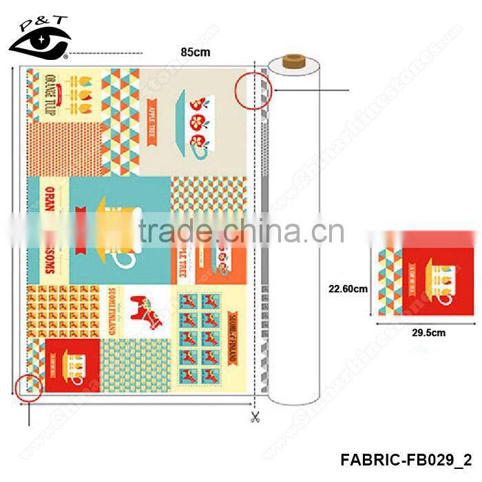 1.40 m Fresh Style Horse Check Cup Pattern Canvas Fabric Linen/Cotton Fabric Zakka Patchwork Fabric