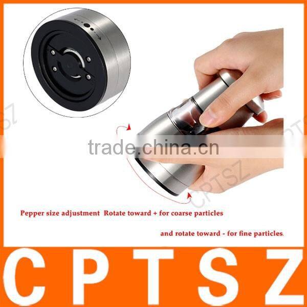 Stainless Steel Portable Manual Pepper Grinder Muller Mill Kitchen Seasoning Grinding Tool