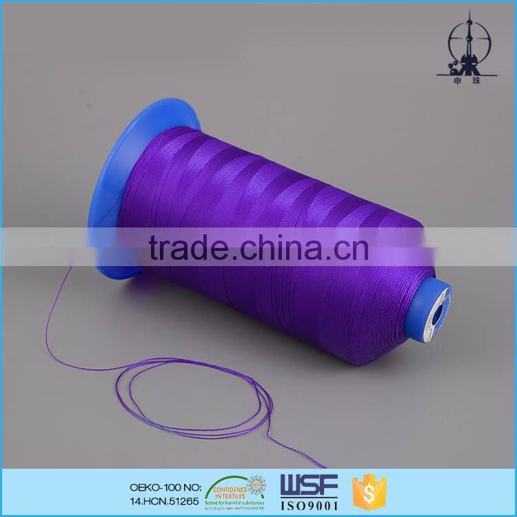 High tenacity 250D/3 dyed bonded nylon sewing thread for shoes