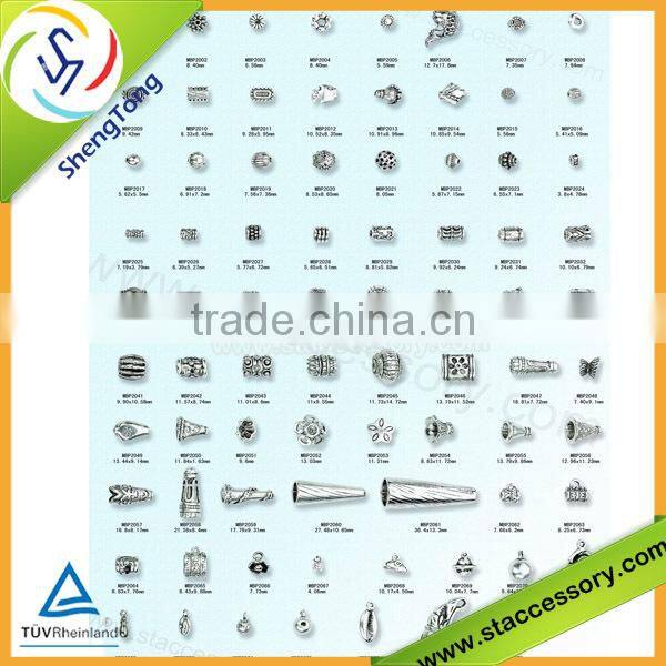 customized wholesale metal gallery beads