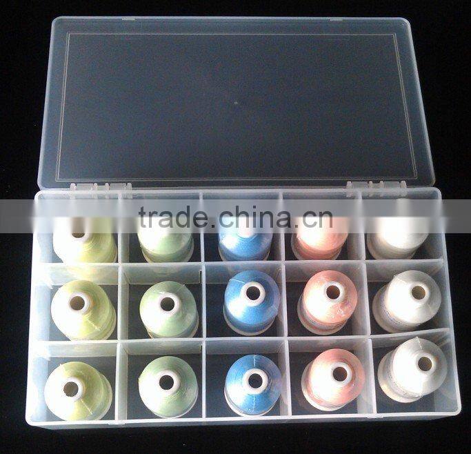 multicolor polyester spun sewing threads