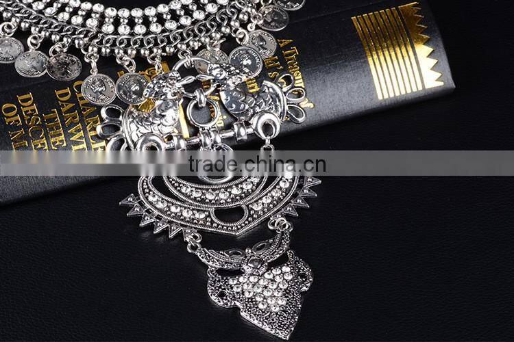 Fashion Jewelry white gold plated alloy jewellery female pendant necklaces