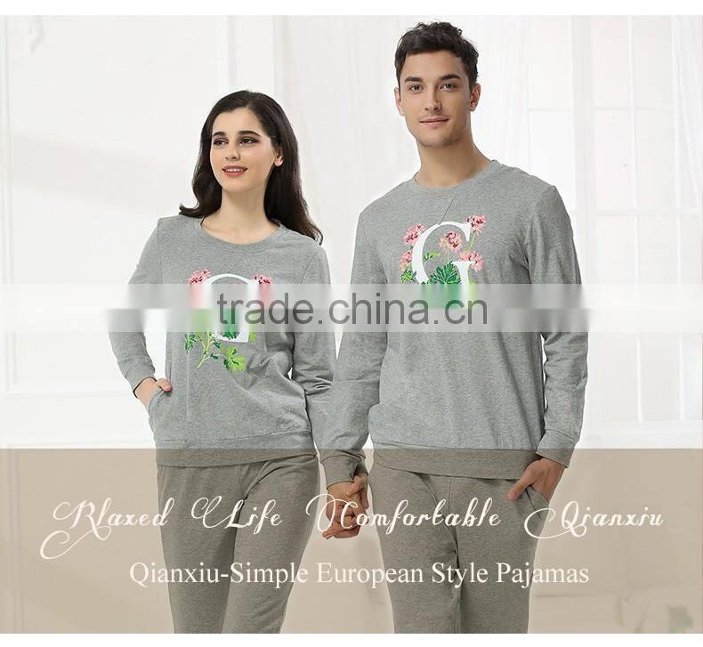 Chinese Products Wholesale Qianxiu Brand Hoodie Printed Cotton Men Nightgown