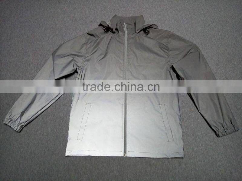 2016 Plain Foldable Womens Hooded Nylon Windbreaker