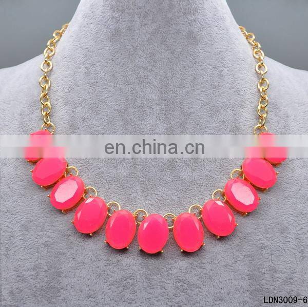 Hot selling and cheap double C imitation jewellery designs necklace
