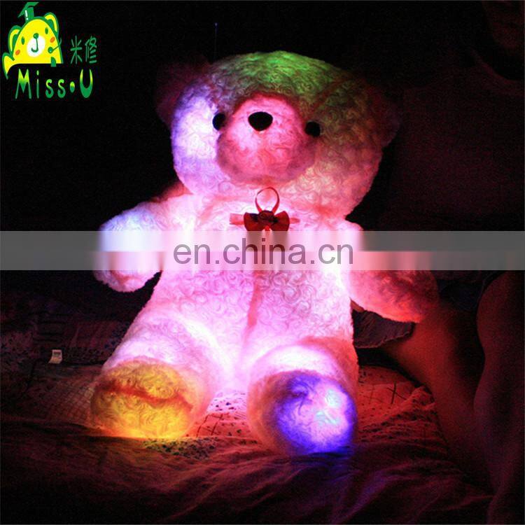OEM High Quality Stuffed Soft Plush LED Toys Night Lighting Bear
