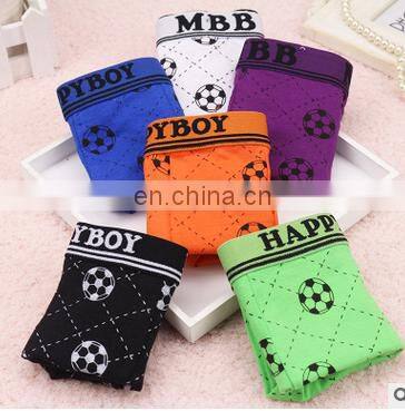 Boy Boxer Underwear Children's Cotton Underwear Cartoon Football Boy Underwear Soft and Breathable Panties