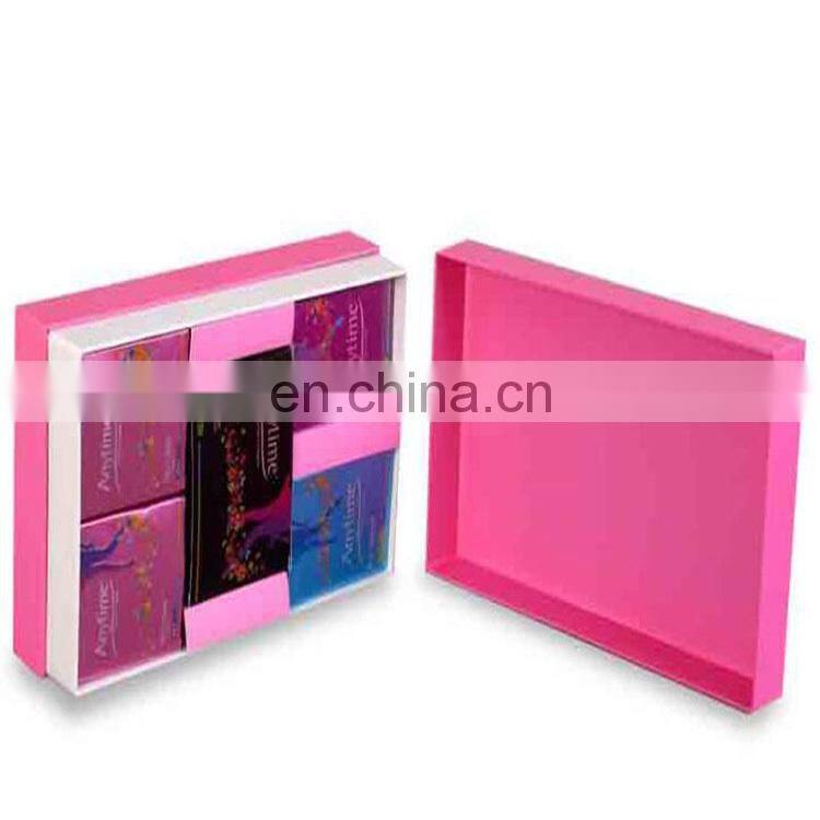 factory directly supply Lid And Based gift/Cosmetic Hardcover Packaging Paper Box with custom logo
