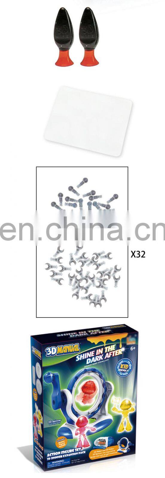 Novel design wholesale educational kids diy robot mini 3d printer toys