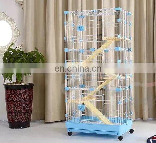 Cat Cages with Climbing Ladders & Rest Benches, Indoor Cat Home Cages in Small-Medium-Large single-double-three layer