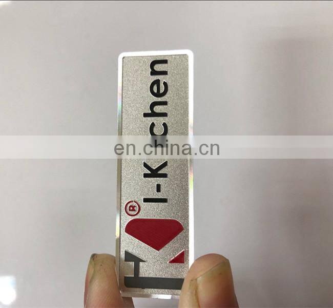 customized kitchen metal Hardware logo plate