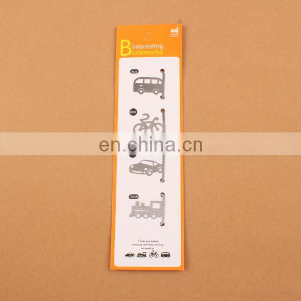 car shaped personalized metal bookmark with print