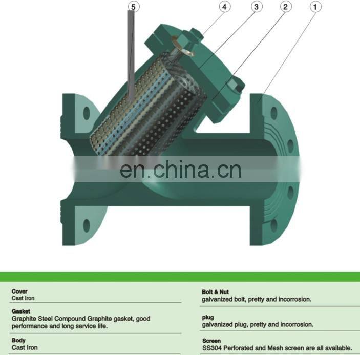 150LB FLANGED Y-STRAINER CF8M