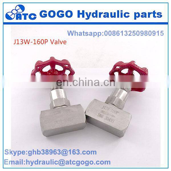 needle valve J13W 160P DN6 DN10 DN15 DN20 DN25 stainless steel 304 316 female thread High pressure