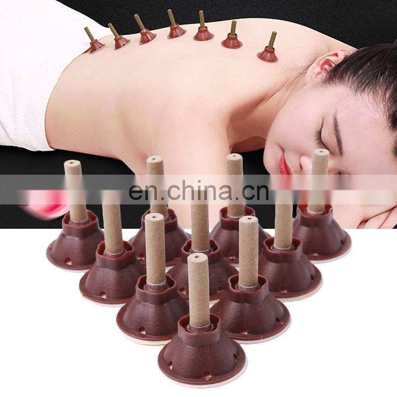 Mini moxa roll for moxibustion with less smokeless