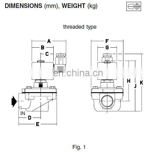 G1" SCG353A044 right angle solenoid diaphragm valve AC220V thread pulse jet valve