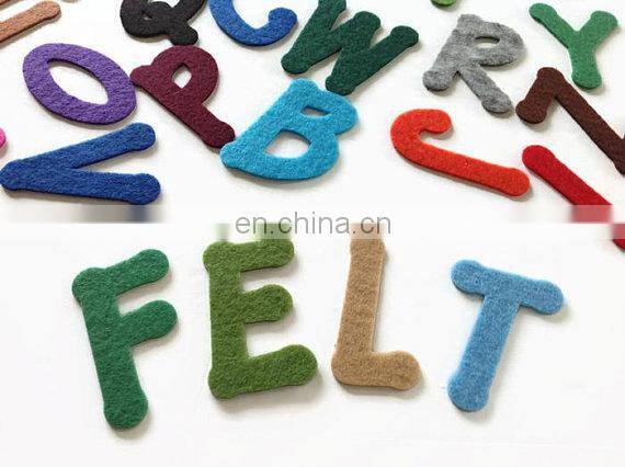 Die Cut Felt letter with iron on adhesive - Many colours available - 2 Inches (5cm) Tall. Choose your letters or numbers
