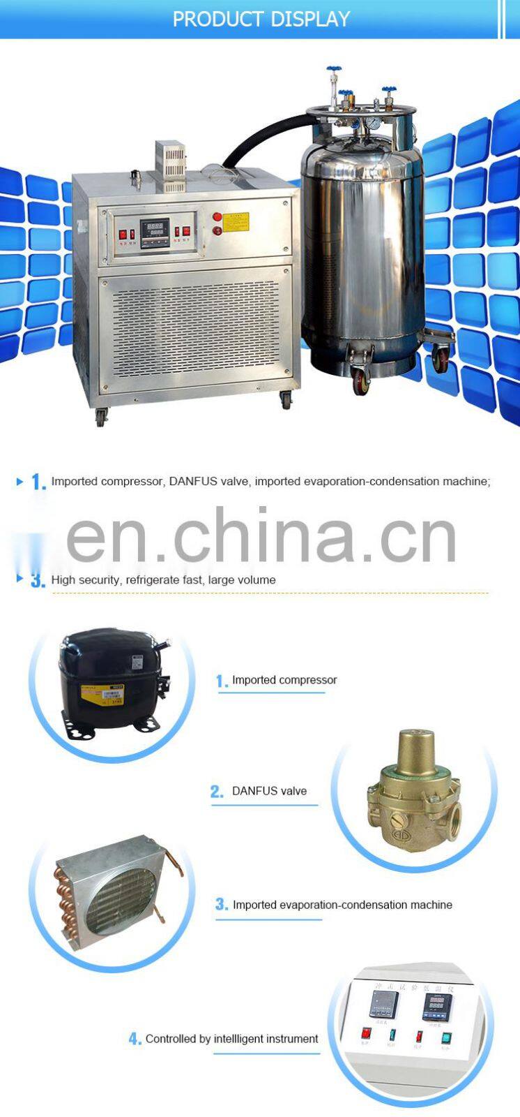 DWC-196 Ultra Low Temperature Chamber/Liquid Nitrogen Cooling Cabinet/Cryostat