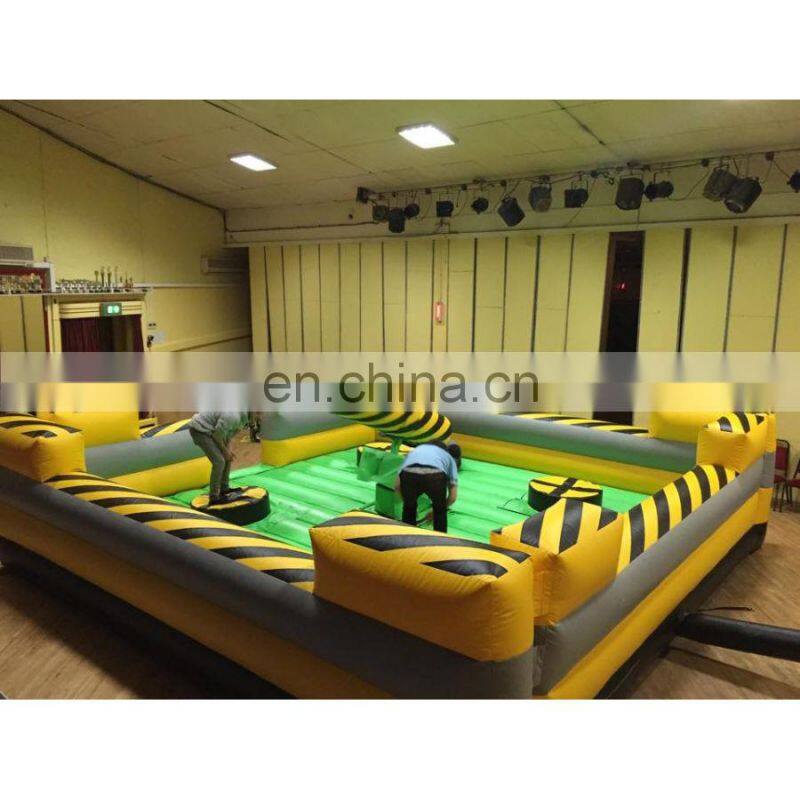 Outdoor Popular inflatable game inflatable wipe out game inflatable meltdown sale  for 8 people with controller