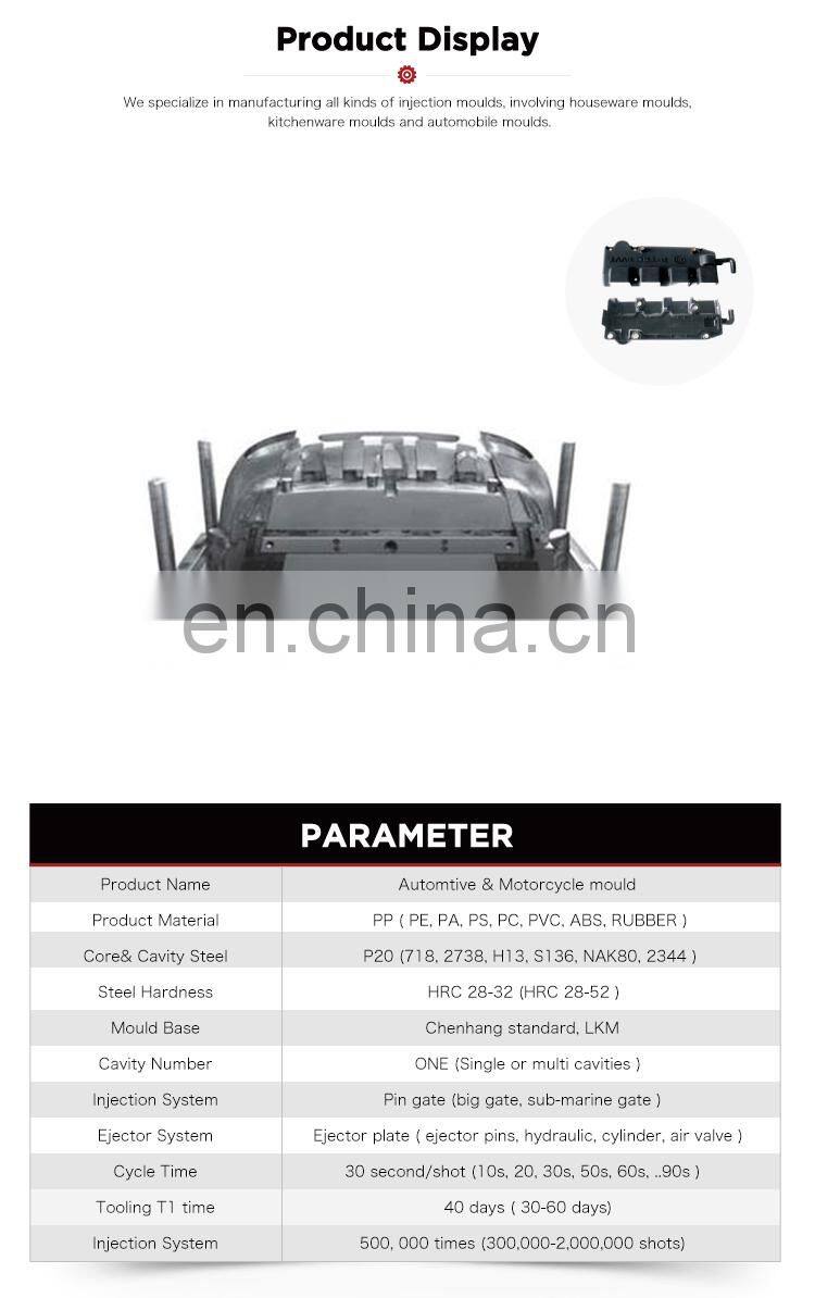 High quality second hand plastik injectio autocar tooling moulds