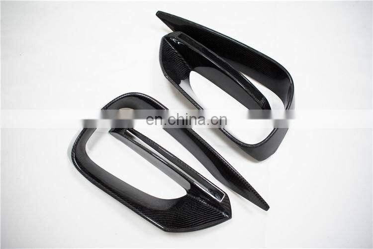 GT GTS carbon finber front lip bumper vent side skirt diffuser rear wing for GT GTS to B style
