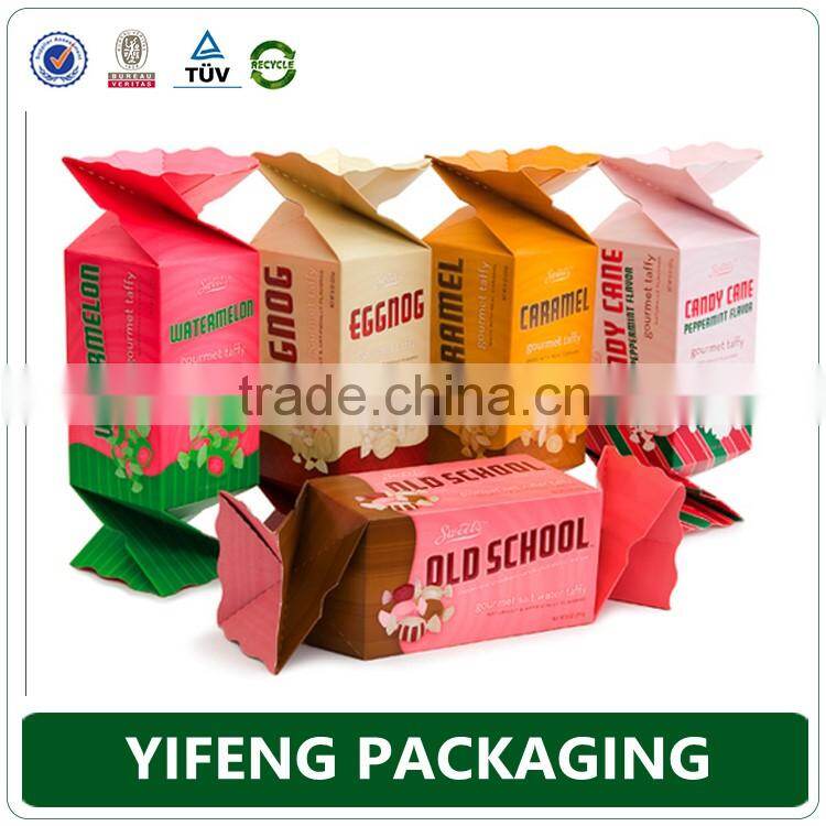 OEM Eco-Friendly custom printing 350gsm candy boxes wholesale in guangzhou factory