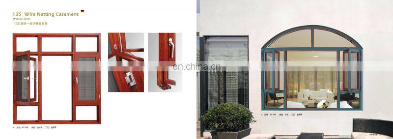 Affordable high quality Powder Coating customize double glass sliding aluminum window