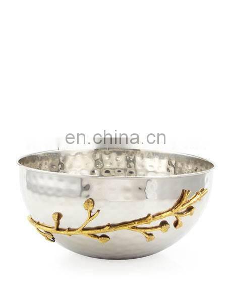 gold lily orchid bowl
