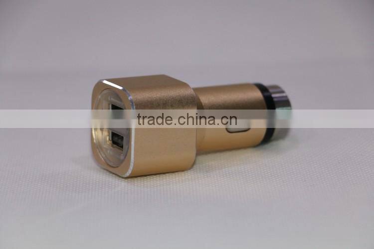 Two interfaced USB car vehicle charger with PVC blister gift box mobile accessories
