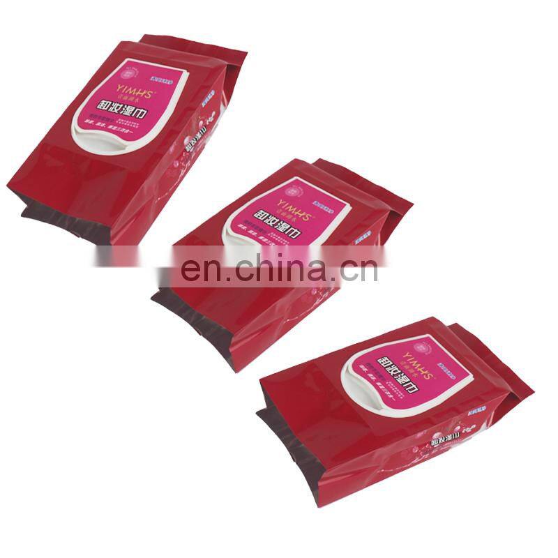 Custom printed matte baby wet wipes flexible sanitary napkin tissue paper packing plastic bags