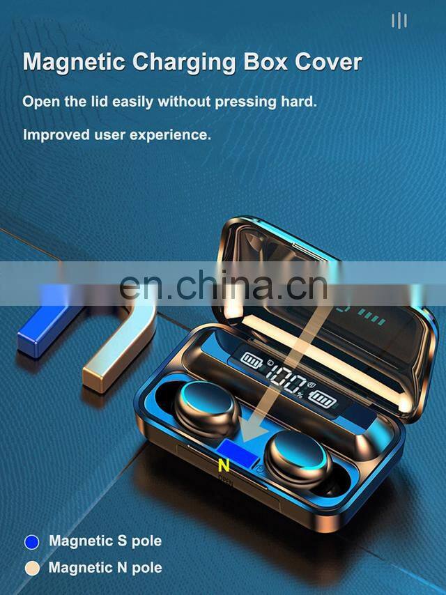 F9 Wifi Ear Wireless Earbuds Earphone Headphones