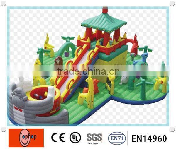Hot-selling inflatable amusement park castle inflatable fun city game