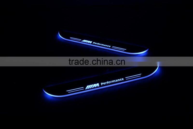LED flash scuff Sill Plate light for X1 E84 2011~2015 car door sill plate light moving flash car sill plate light