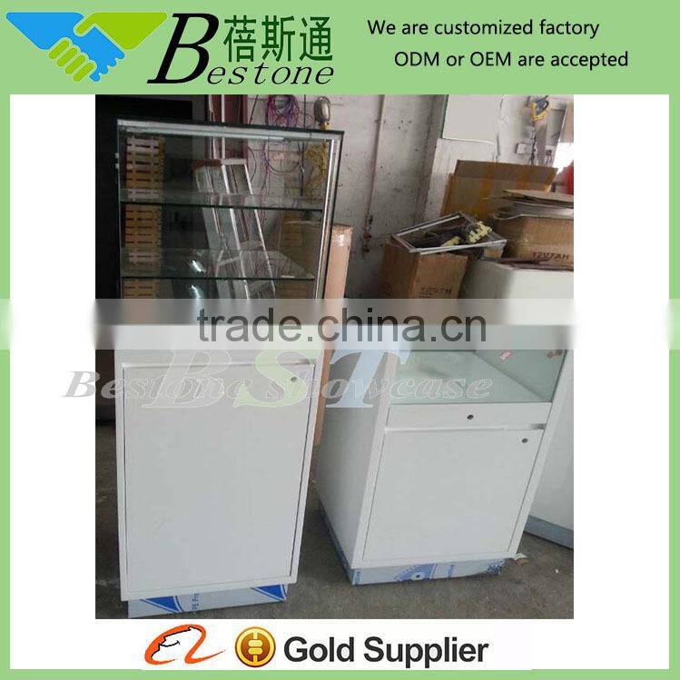modern glass decorative free standing cabinet,free standing jewelry cabinet